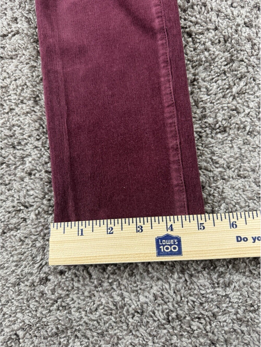 Anthropologie Pilcro and the letterpress Serif 27 Burgundy A at Corduroy Pants - Picture 7 of 9